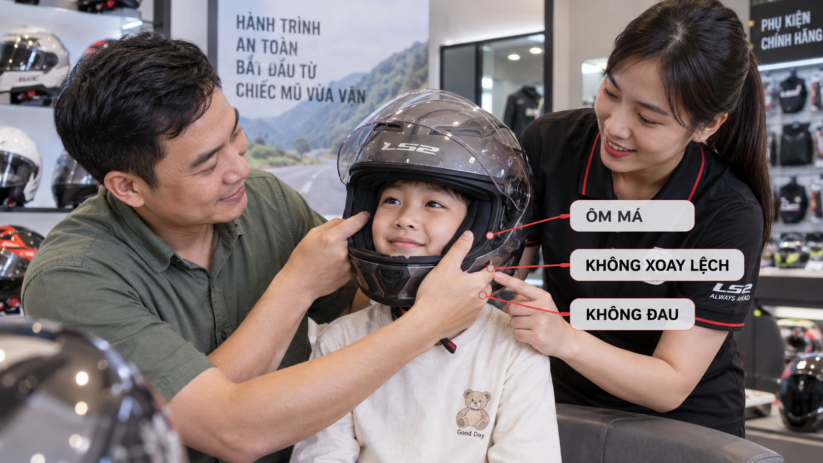 LS2 FF353 Rapid Mini cho trẻ em: Cách đo đầu và chọn size an toàn - checklist trước khi mua