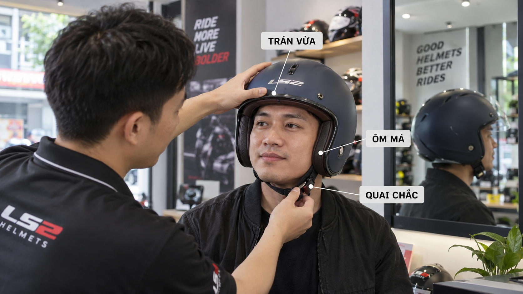 Review LS2 OF602 Funny: Mũ 3/4 phổ thông hợp ai? - bối cảnh sử dụng thực tế