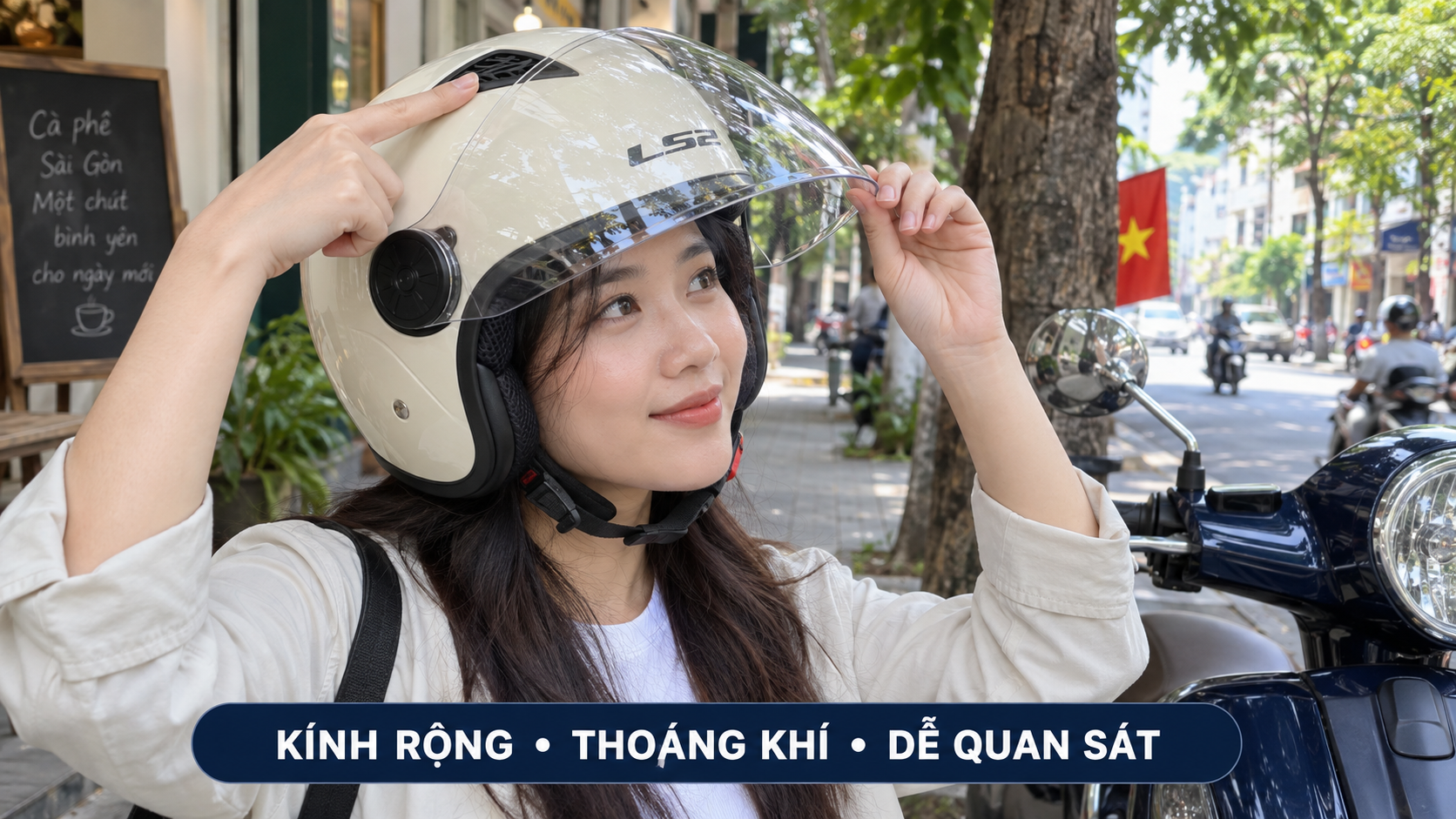 Review LS2 OF602 Funny: Mũ 3/4 phổ thông hợp ai? - checklist trước khi mua
