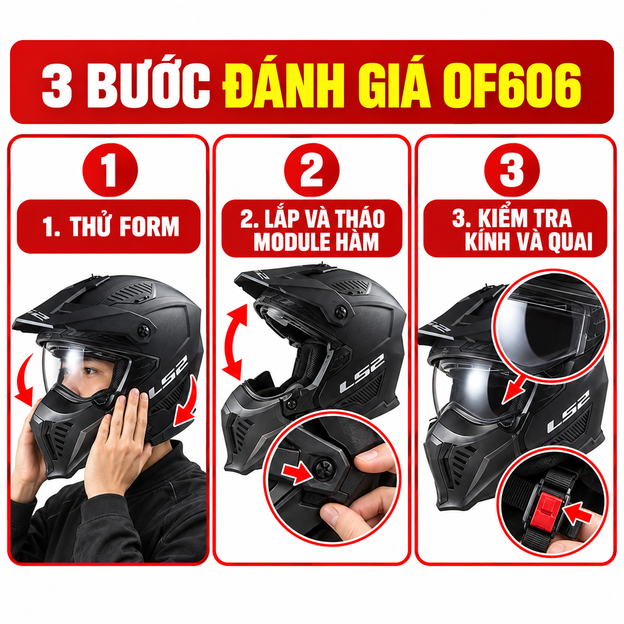Review LS2 OF606 Drifter: Mũ 3/4 tháo hàm có gì đáng chú ý? - các bước đưa ra quyết định