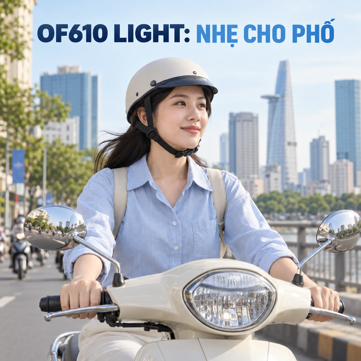 Review LS2 OF610 Light: Gọn nhẹ cho đô thị đến đâu? - bối cảnh sử dụng