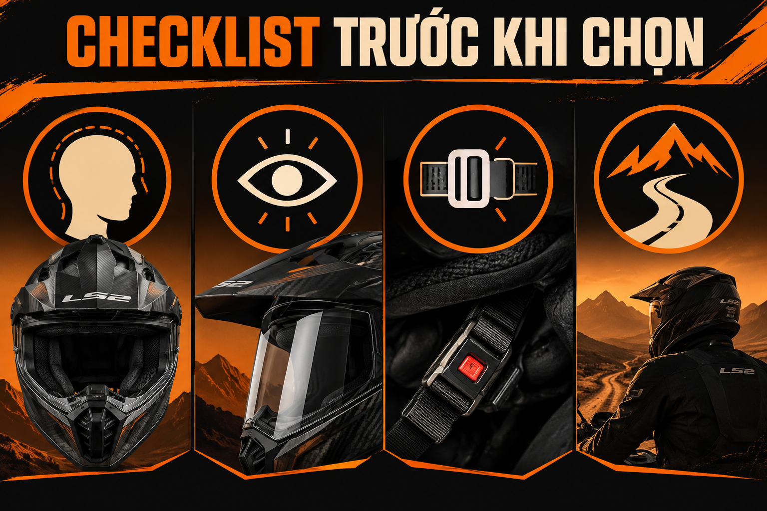 Review LS2 MX471 Carbon: Thuần off-road khác dual sport ra sao? - checklist kiểm tra