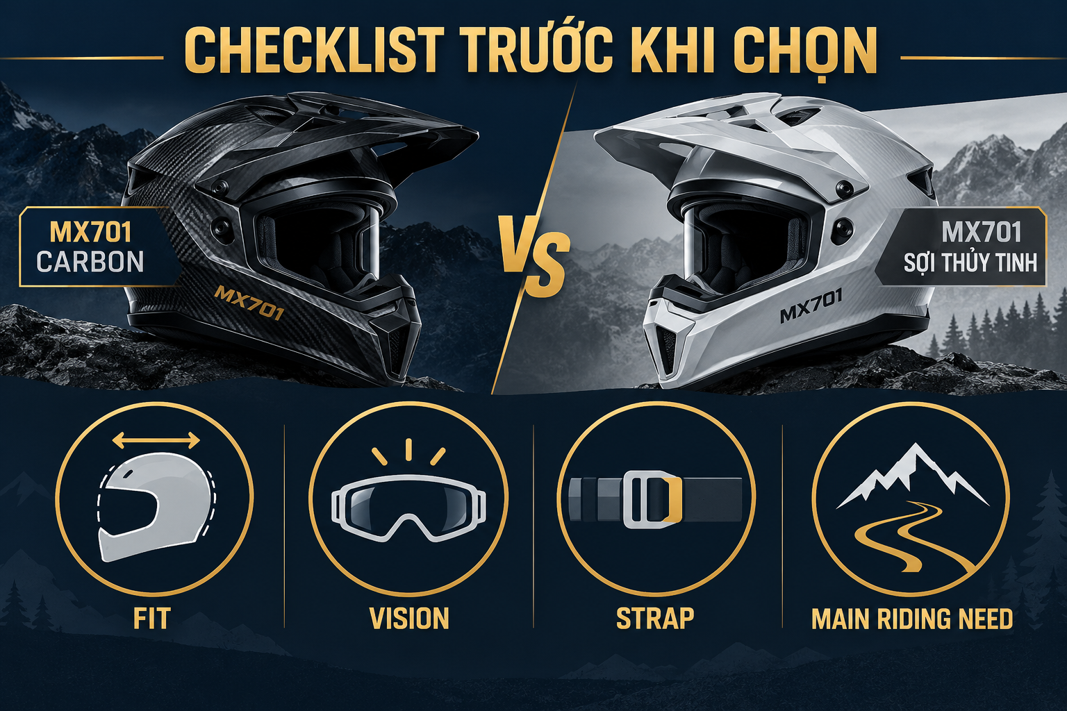 LS2 MX701 Carbon vs sợi thủy tinh: Chênh tiền nằm ở đâu? - checklist kiểm tra