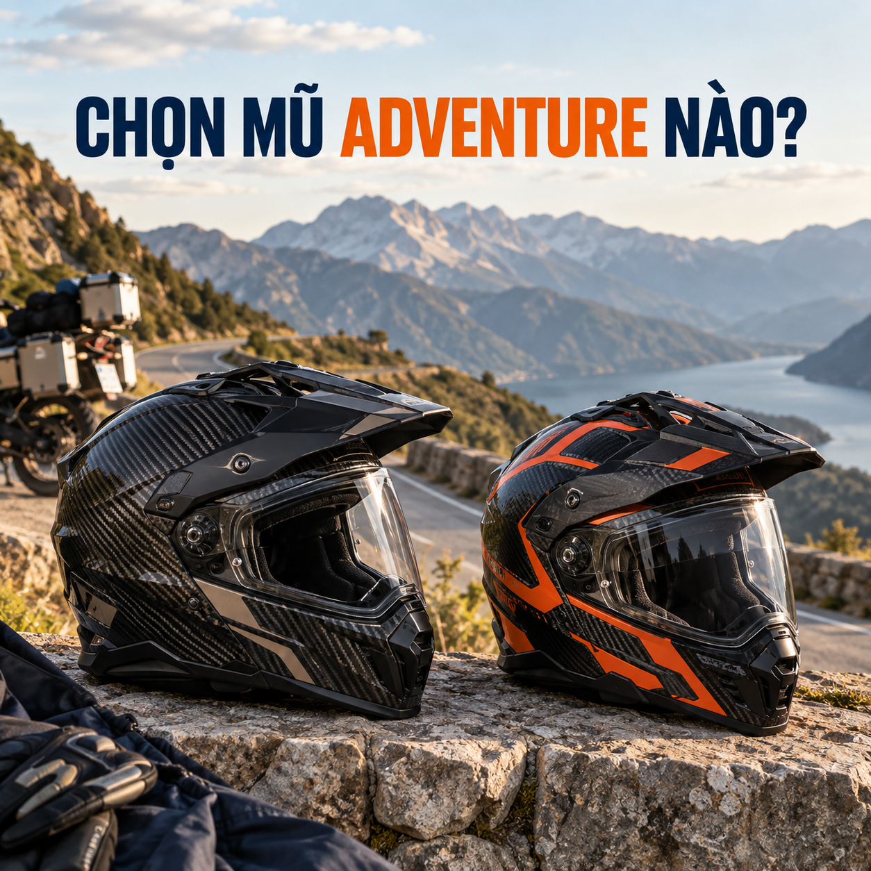MX703 Carbon vs MX701 Carbon: Hai mũ Adventure cao cấp khác nhau gì? - bối cảnh sử dụng