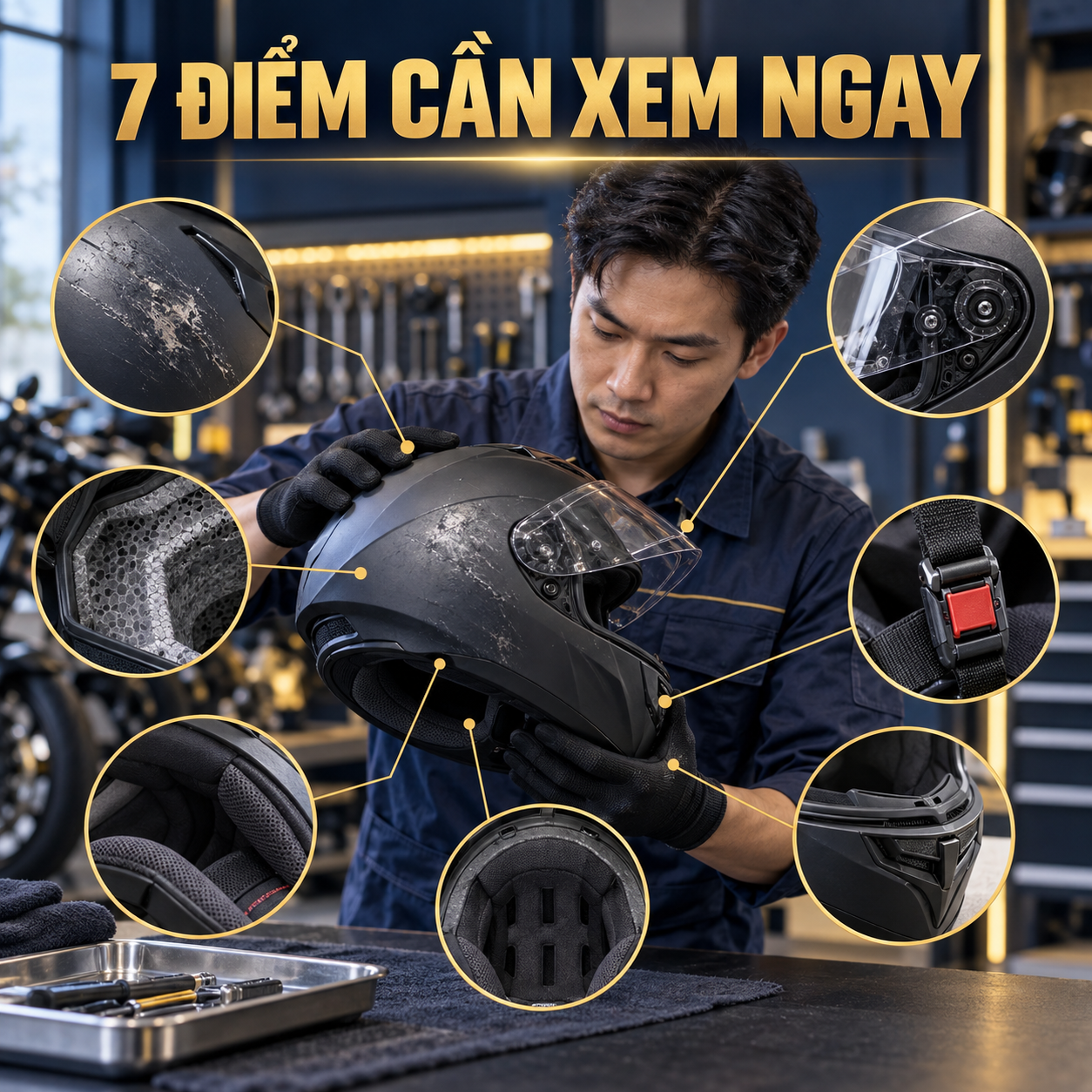 Cách kiểm tra mũ LS2 sau va chạm: 7 điểm cần xem ngay - bối cảnh sử dụng
