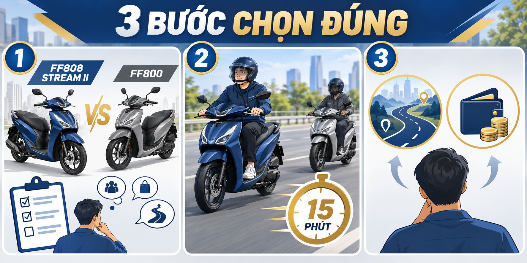 LS2 FF808 Stream II vs FF800 Storm II: Đi phố và đi tour chọn gì? - quy trình từng bước