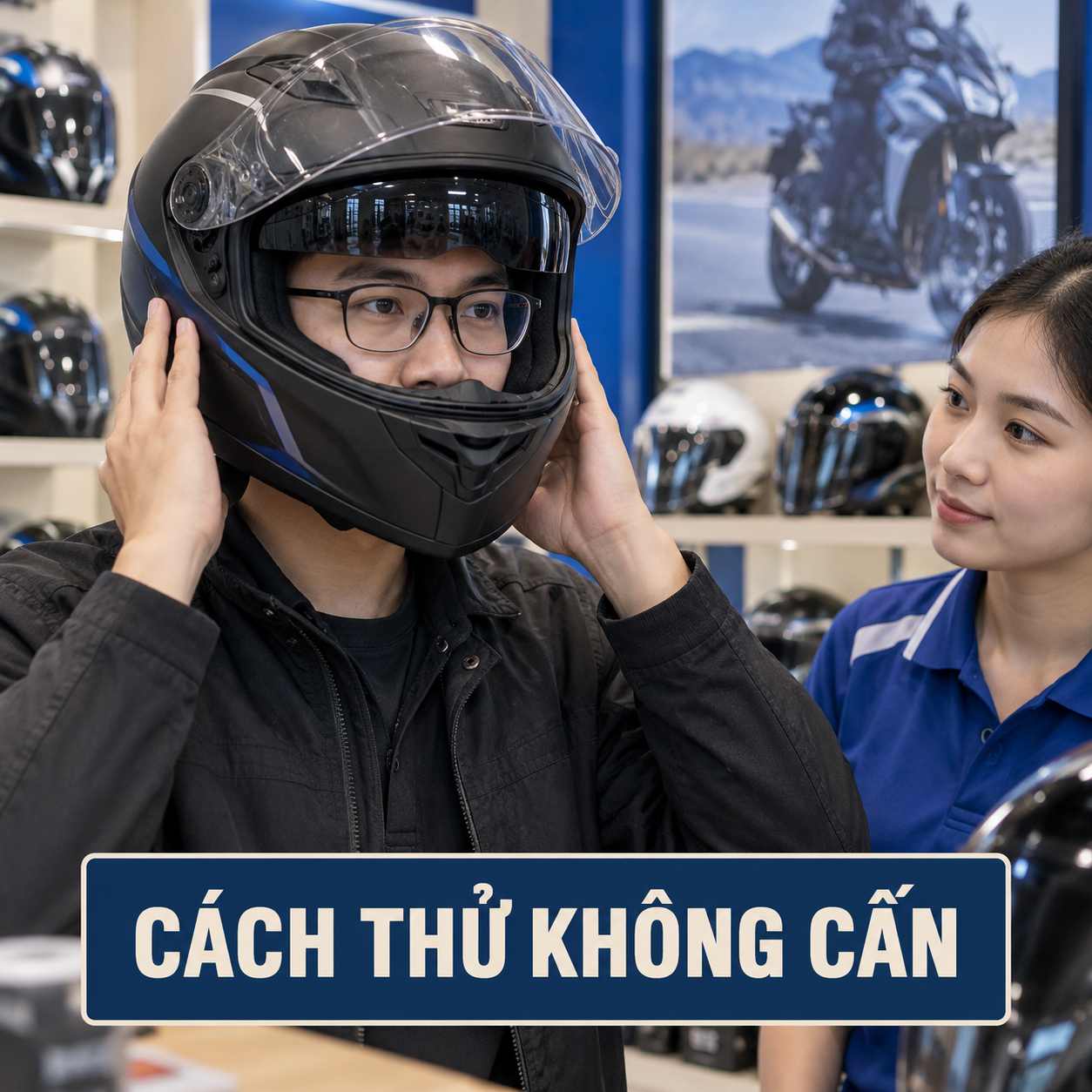LS2 FF808 Stream II cho người đeo kính cận: Cách thử không cấn - bối cảnh sử dụng